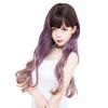 TefuRe C-8256BLK-PP Wig, Long, Wave, Pink, Wig, Small Face, Cross-Dressing
