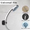 Home Self-Adhesive Wall-Mounted Shower Head Holder - Black