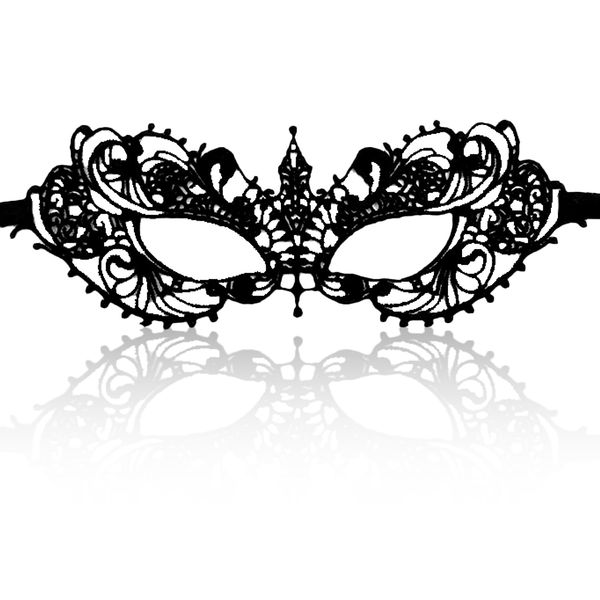 Rumyve Masquerade Female Mask,Lace Party Masks, Halloween Costume Masks Carnival Rave Party Masquerade (Mucule)