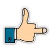 Like Middle Finger - 12" Vinyl Sticker Waterproof Decal