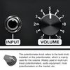 Rebower Potentiometer Knob Shaft Insert D Type Switch Knobs, [for Audio Device] - 6.4mm/ Black White/ 2Pcs