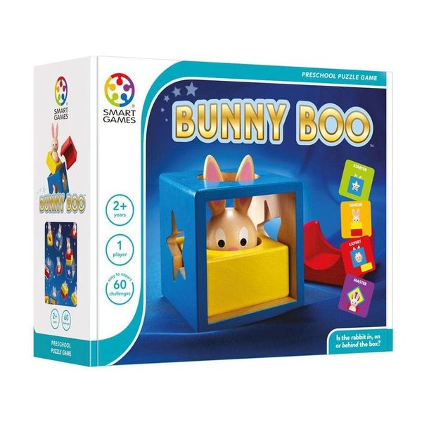 SmartGames - Bunny Boo, Preschool Puzzle Game with 60 Challenges, 2+ Years