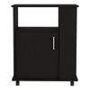 Tuhome Modern Engineered Wood Black Kit Lower Microwave Cabinet