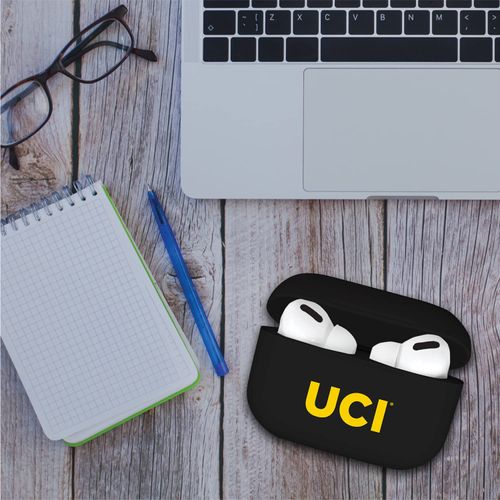 OTM Essentials Officially Licensed University of San Diego Airpods Case, Compatible with Apple AirPods Pro (TPU), Wireless Charging, Earbuds Case, Classic, Black