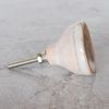 Ceramic Crackled Concave Gold Crater Cupboard Door Knobs (Pinky Brown & Gold)