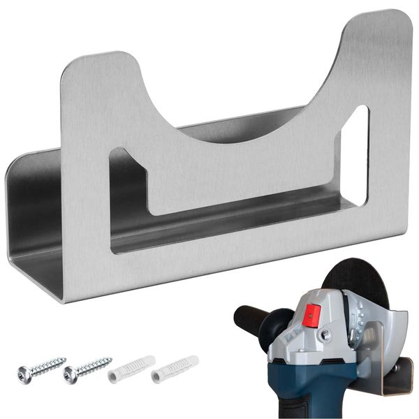 Winkelschleifer Halterung: Premium Winkelschleifer Wandhalter in Edelstahl für Bosch, Makita, Dewalt, Einhell, Milwaukee, Festool, Akku Flex Wandhalterung