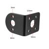 sourcing map L-Shape Mounting Bracket Gear Reduction Motor Holder for 25mm Gear Motor