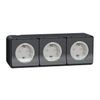 Schneider Electric MUR36038 Schuko Triple Surface 16 A