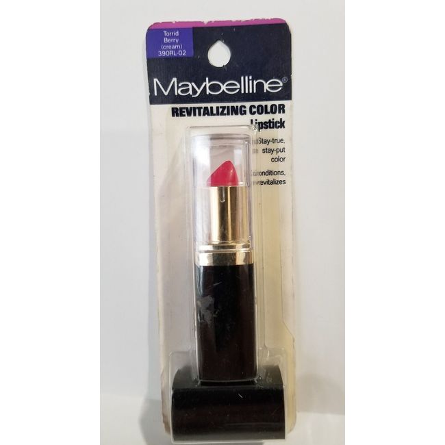 MAYBELLINE • Revitalizing Color Lipstick • TORRID BERRY  ( CREME ) 390RL-02