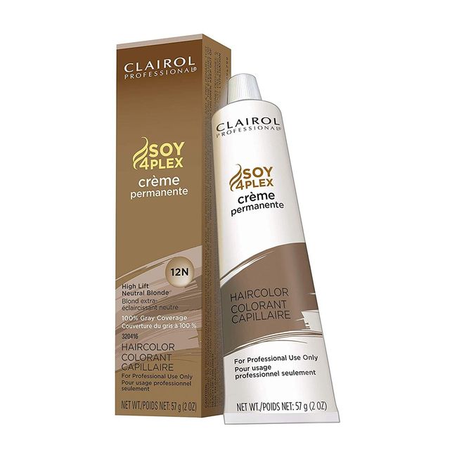 Clairol Crème Permanent - 12N High Lift Neutral Blonde, 2 oz