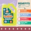 Colorful Bubble Solution Refill 32 OZ | Non-Toxic Pre-Mix Bubble Refill Solution No Mixing or Measuring Required | Bubbles for Kids | Bubbles Bulk | Bubble Machine Solution | Giant Bubble Solution