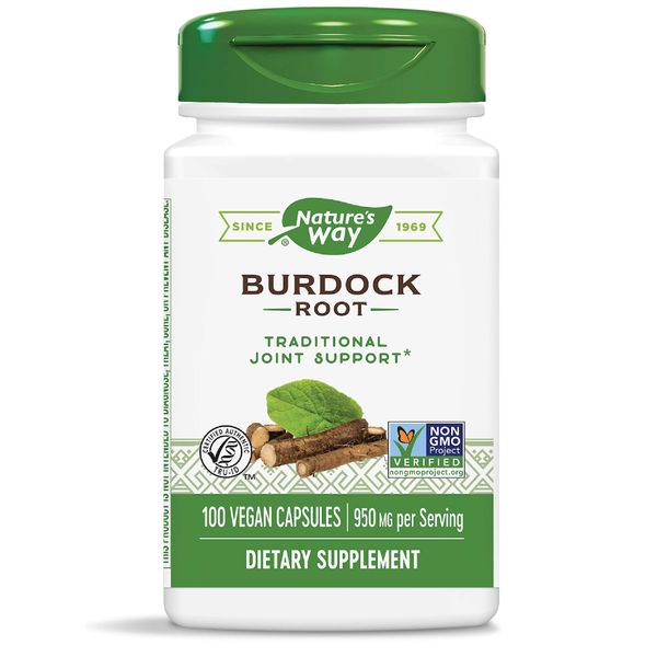 Nature's Way, Burdock Root, 475 MG, 100 Capsules