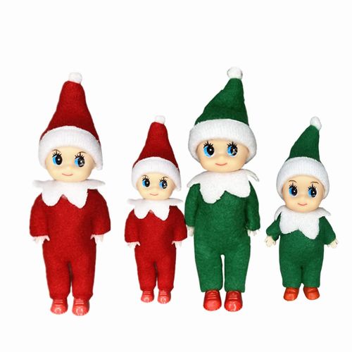 Christmas Mini Elf Baby Naughty Baby Elves Dolls Toy for Boys and Girls,Christmas Tradition Accessories Doll Shelf Baby Novelty Toys for Xmas Gift Advent Calendar Stocking Stuffers