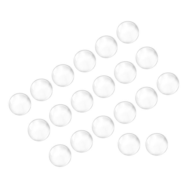 Kozelo 100pcs Glass Ball Boiling Stones 8mm Soda Lime Glass for Bulb Equipment