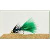 Trout Flies, Mini Lures, 6 per Pack, Black, Green Tail, Mini Dancer Size 12