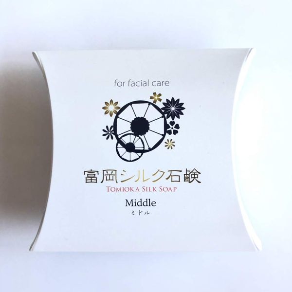 Silk Workshop Tomioka Silk Soap, Middle Size (1.4 oz (40 g)