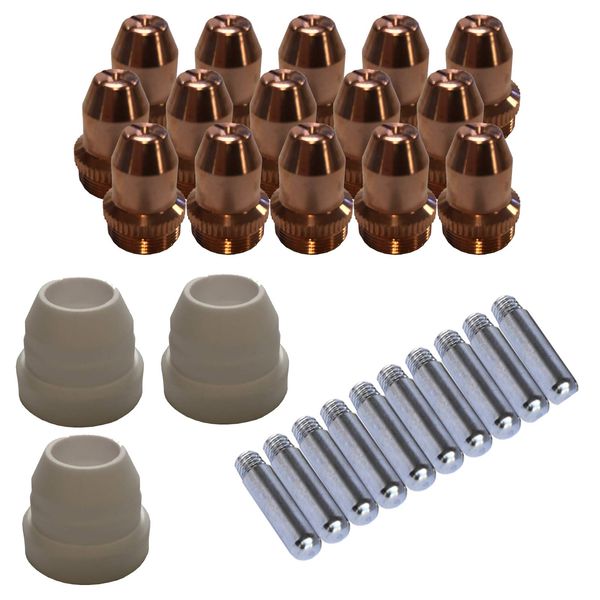 LOTOS LCS Plasma Cutter Consumables Sets for Brown Color LT5000D and Brown Color CT520D (33 Pieces)