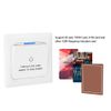 Power Key Card Sensor Switch Panel for Hotel Energy Saving with Electricity Recognition, ABS PC Material, 125K Frequency Induction Card Compatible, White