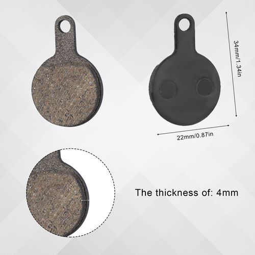 4 Pairs of Bicycle Disc Brake Pads, Low Noise Bicycle Brake Pads for Mountain Bikes, Compatible with Tektro Novela IOX, Wear-Resistant