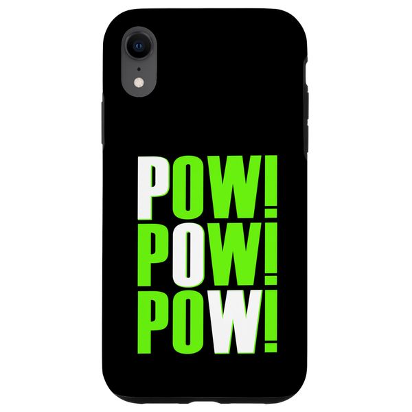 Green POW!x3 Green Graphic Case for iPhone XR