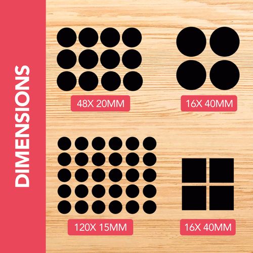 200pk Black Furniture Pads Floor Protectors for Chairs | Felt Pads for Furniture Feet | Chair Leg Floor Protectors for Furniture Legs | Felt Furniture Pads, Chair Pads to Protect Floor, Chair Leg Pads