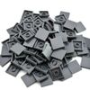 TCM BRICKS Dark Gray 2X2 Tile Smooth Flat X50 Compatible Parts Dark Stone