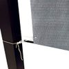 Universal Pergola Replacement Canopy Shade Cover with Breathable HDPE Fabric & Rod Pockets for 10 x 10 FT Pergola, Canopy Size: 192'' L x 106'' W (Light Grey)