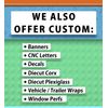 2' X 4' VINYL BANNER FUNNEL FRIES VERTICAL