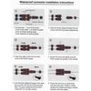 Micro Connectors, Shielded IP68 Waterproof RJ45 Coupler Splitter for Cat8/7/6/5e/5 Ethernet Cables