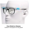 5 Pack Transparent Face Shield Glasses, Breathable Face Shield Safety Visor