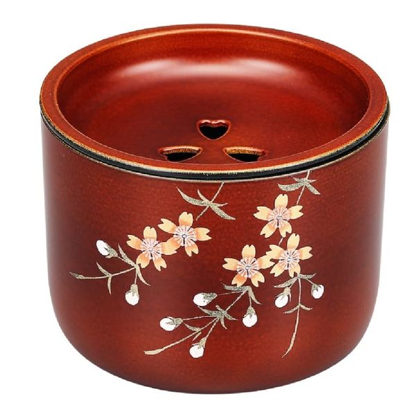 Aizu Lacquerware, Aizu Lacquerware, Tochi Nuri, Tea Spill, Hand-painted Cherry Blossom