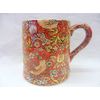 William Morris red birds tapestry tankard mug