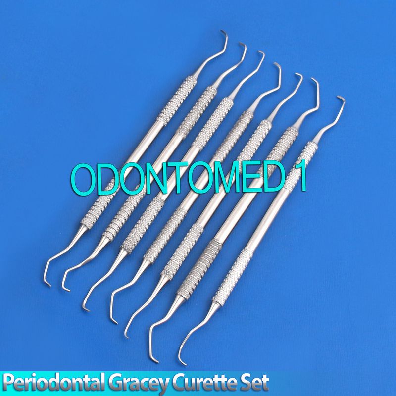Set Of 7 Dental Gracey Curettes Surgical Clinical Periodontal ...