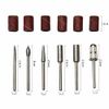 3 Pack Nail Grinding Bits Diamond Nail Bits Set Nail File Bits Nail Drill Accessories for Electric Nail Files Drill Machine Polish Nails