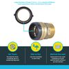 SHARKBITE UXL113532M Male Connector, x 1-1/4"
