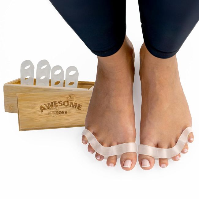 Naturals Toe Spreaders & Separators, Fast Pain Relief from Hammertoe & Bunions,