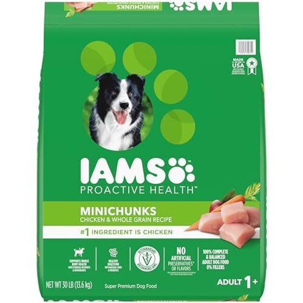 Iams Proactive Health Minichunks Adult Dog Food Chicken 30 Lb Kibble