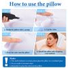 Inflatable Bath Pillow for Tub Large Pillows for Bath Terry Cloth Bath Pillow Neck Support Spa Pillow with Suction Cup for Bathtub Soft Comfortable Bath Cushion, Hot Tub (White)