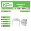 EcoQuality Tabletop Pizza Stand - White Plastic Tripod Stack, Disposable Pizza Saver for Boxes, Takeout & Restaurant (100)