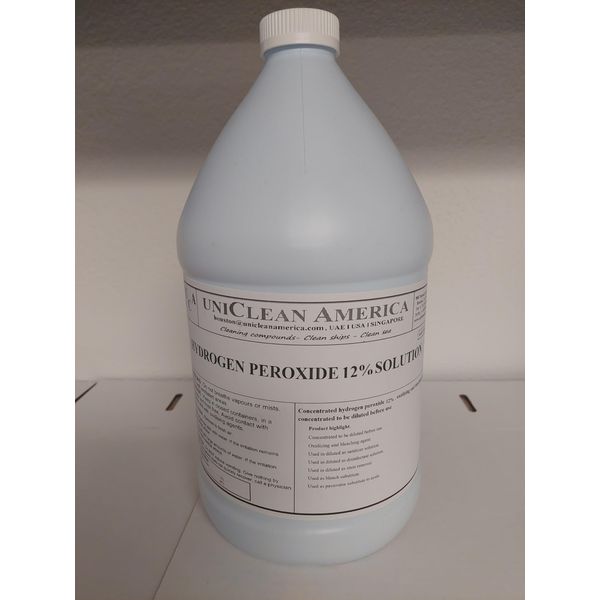 Hydrogen Peroxide 12% - Made in USA - Size: 128 fl oz