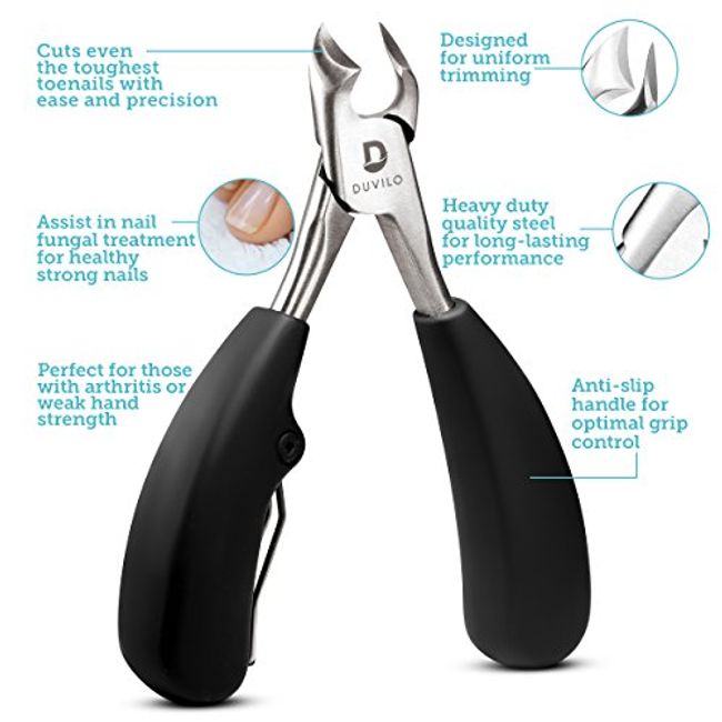 Long Handled Toenail Scissors Thick Nails Easy Grip Long Reach Toe Nail  Clippers