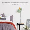 On/Off Button Inline Cord Switch for Table Lamp Desk Light Bed Lamp AC 10A 250V(white)