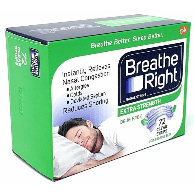 Breathe Right Nasal Strips Extra 72 Strips