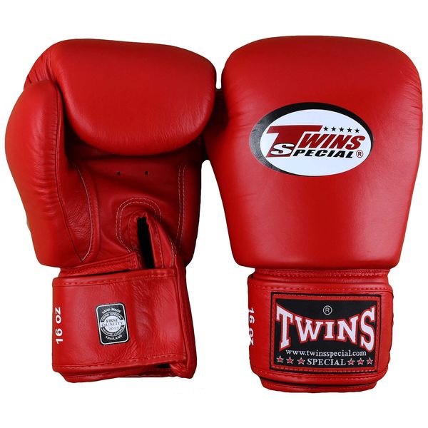 Twins Genuine Leather Boxing Gloves, white