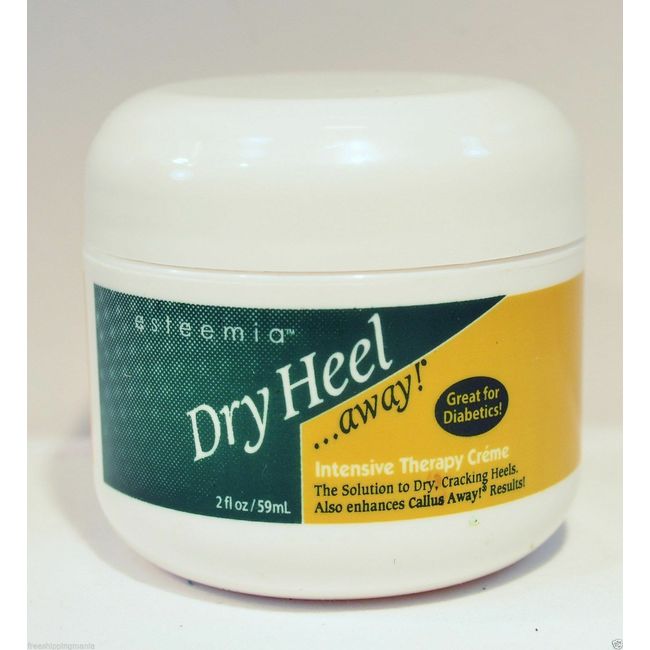 DRY HEEL AWAY INTENSIVE THERAPY CREME CRACKING HEELS FOR DIABETICS 2 OZ (6 Jars)