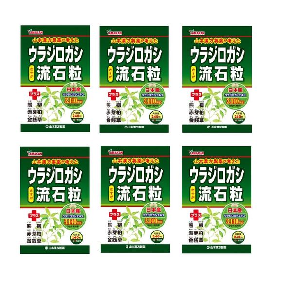 ウラジロガシ流石粒 240粒×6個セット（160日分）