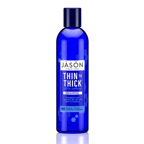 JASON Thin-to-Thick Extra Volume Shampoo, 8 Ounce Bottle