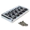Bass guitar bridge five string in chrome 19mm string spacing Jazz or precision bass