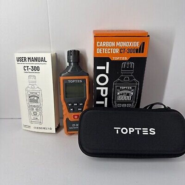 TopTes CT-300 Portable Carbon Monoxide Detector With Audible & Visual Alert