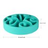 JDYYICZ Pet Dog Slow Feed Interactive Dish Ease Bloating for Small & Medium Dog and Cat (Blue)